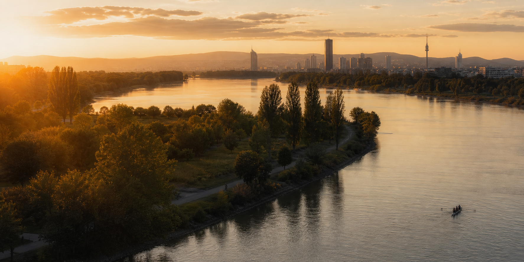 Atmosphäre an der Donauinsel